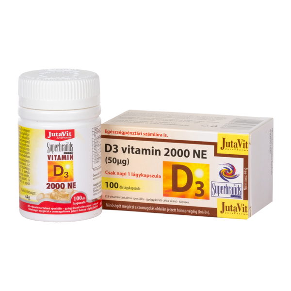 Jutavit D3 vitamin 2000NE 50mg lágykapszula 100x