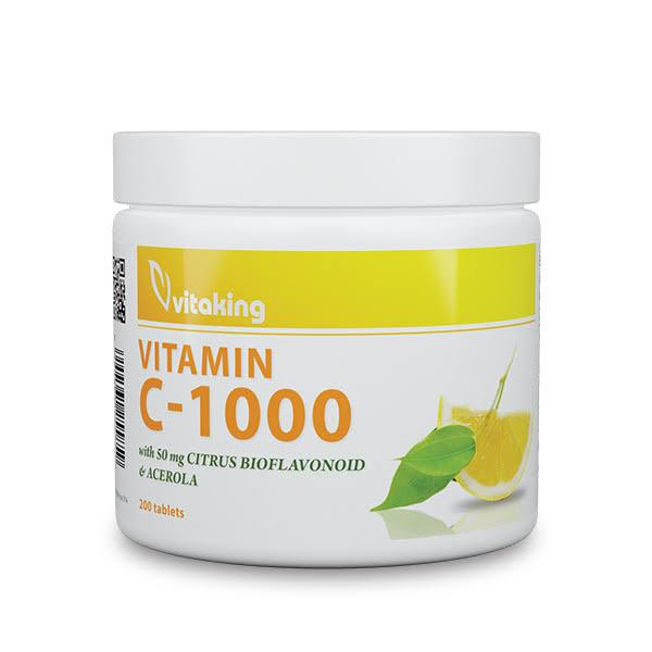 VITAKING C-VITAMIN 1000MG BIOF. (200)