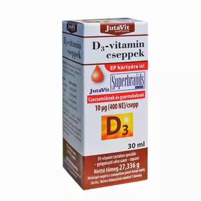 Jutavit D3-vitamin cseppek 400NE 10mg 30ml