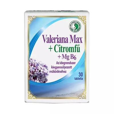 Dr.Chen Valeriana Max + Citromfű + Mg B6 tabletta 30x