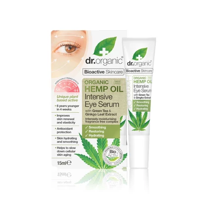 Dr. Organic Intenzív Szemszérum bioaktív kendermagolajjal • 15ml