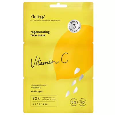 Kili-G regeneráló arcmaszk C-vitaminnal 3*7g