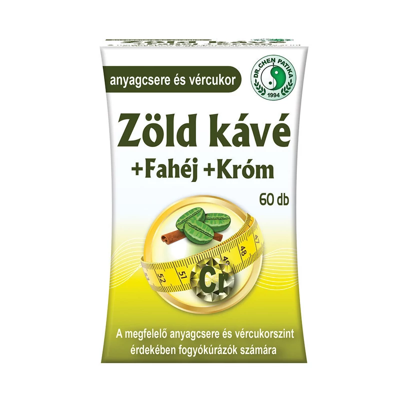 Dr.Chen Zöld kávé+Fahéj+Króm kapszula 60x