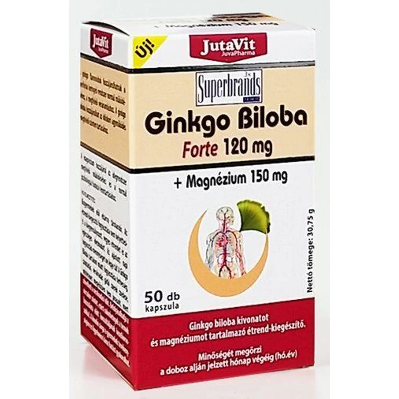 Jutavit Gingko Biloba forte 120mg +Mg 150mg 50x